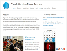 Tablet Screenshot of charlottenewmusic.org